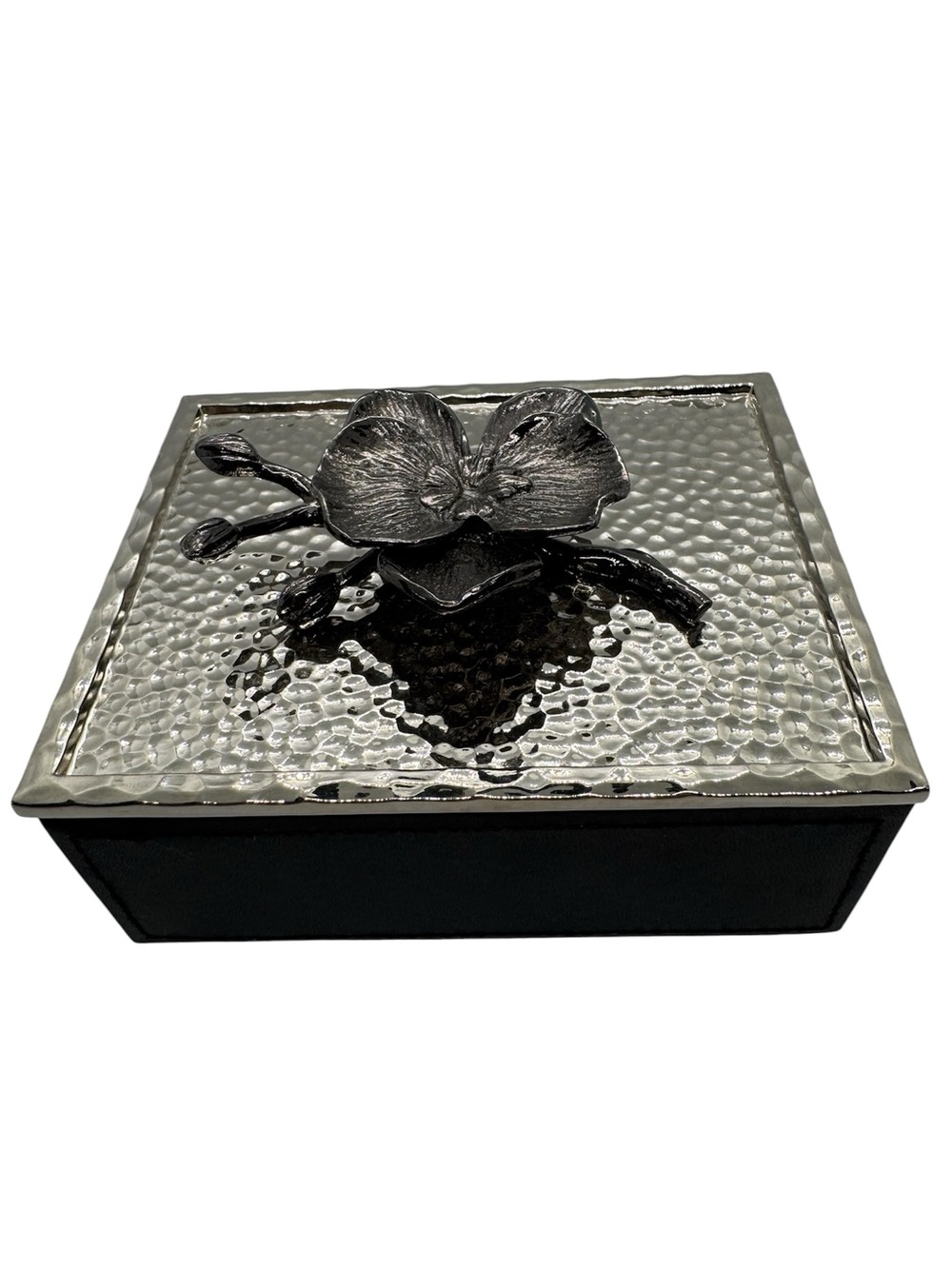 NIB Michael Aram Black Orchid Mini Jewelry Box